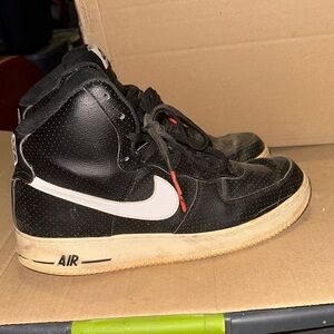 Nike Black and White High-Top Sneakers